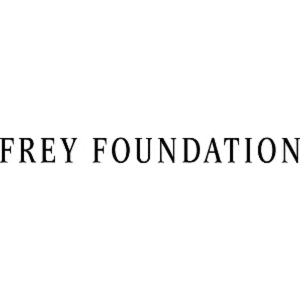 Frey Foundation logo in black, capital letter font 
