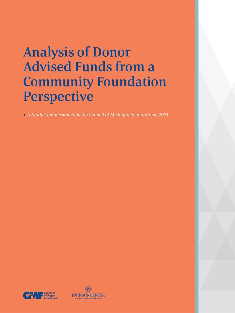 Analysis of Donor Advised Funds from a Community Foundation Perspective Cover