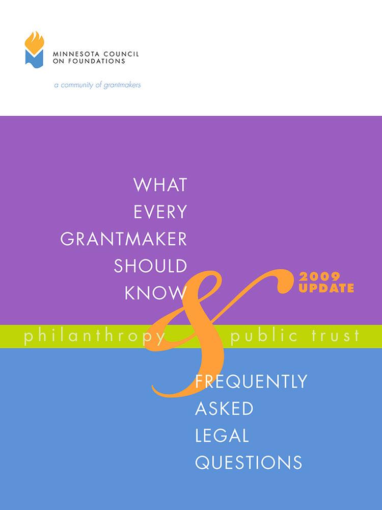 What Every Grantmaker Should Know: Frequently Asked Legal Questions Cover