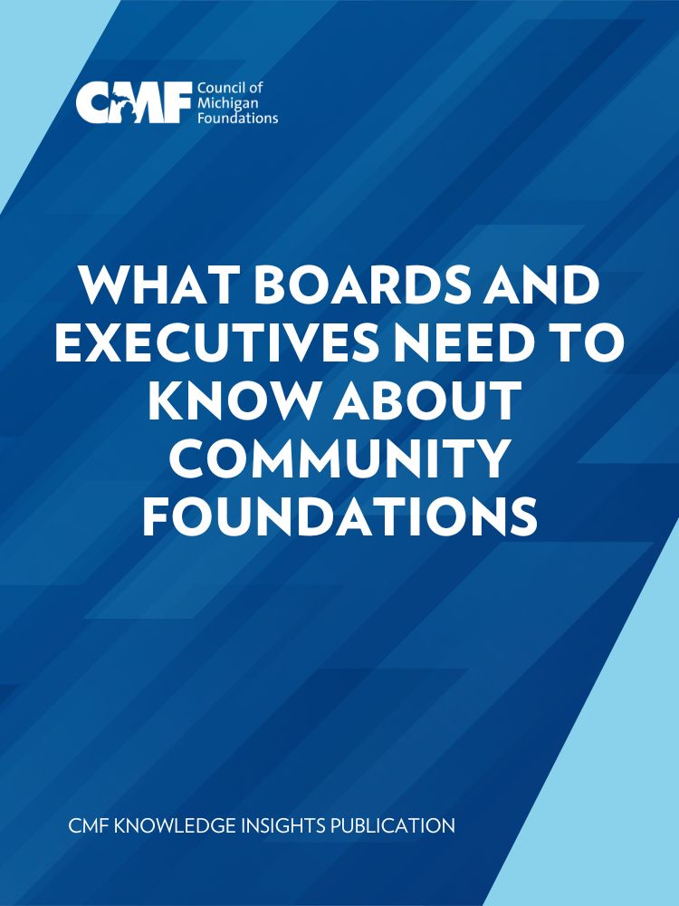 Cover image for Ask CMF report regarding Community Foundations