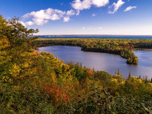 Spectacle Lake in Brimley Michigan, Chippewa County