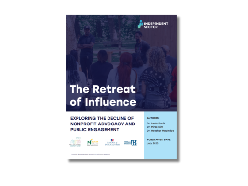 Cover of the Independent Sector research.