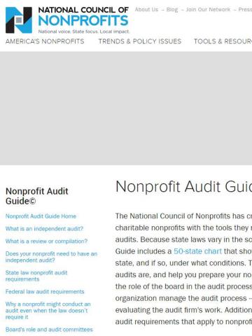 The Nonprofit Audit Guide Cover