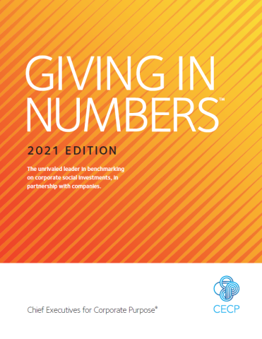 Giving In Numbers Cover