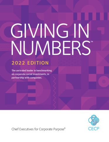 2022 Giving in Numbers Cover Page