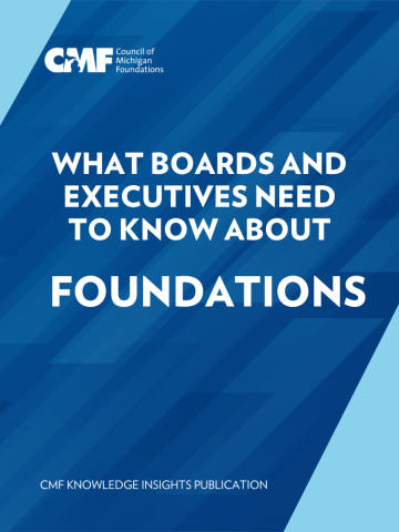 Cover page for What Boards and Executives Need to know about Foundations