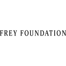 Frey Foundation logo in black, capital letter font 