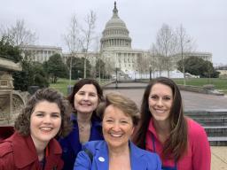 Carolyn Bloodworth and CMF members at FOTH 2020