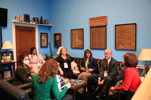 CMF members engage in a policymaker meeting as part of Foundations on the Hill 2024.