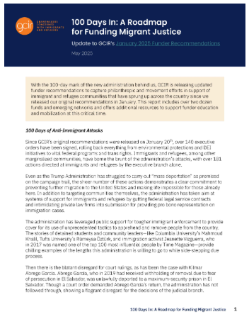 A screenshot of the front page of this report with the title at the top, a description of the update and the logo of the organization in the corner