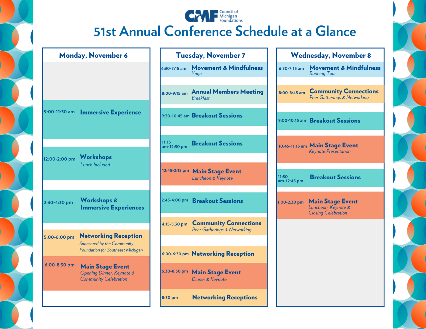 Agenda at a Glance