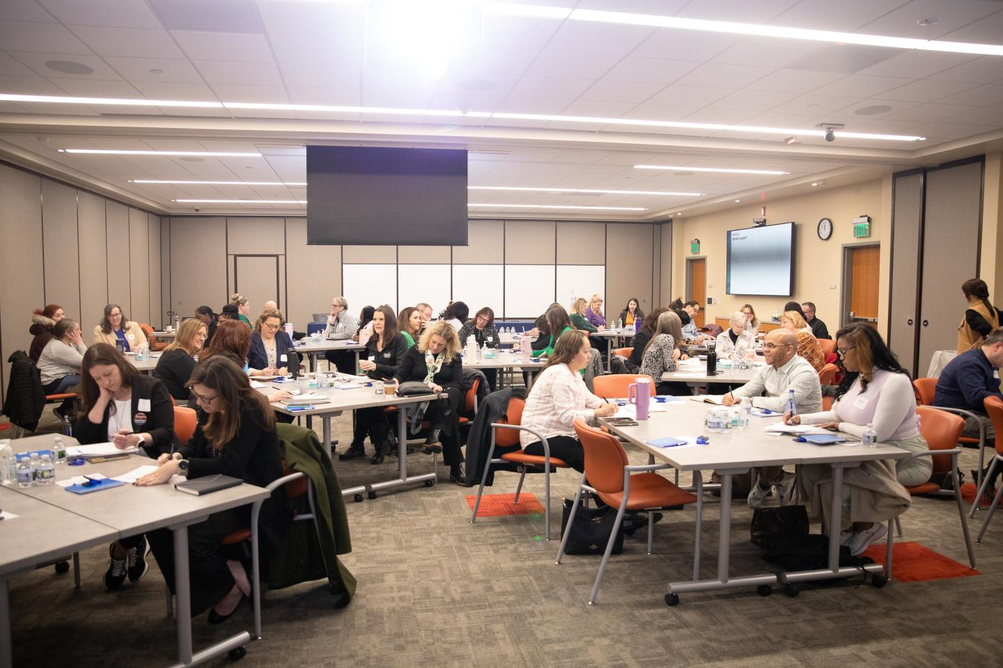 The Berrien Community Foundation’s (BCF) nonprofit partners engage in a scenario planning workshop. Image courtesy of BCF.